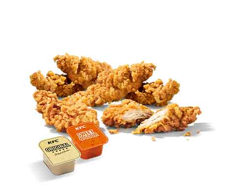 6 Crispys mit 2 Dips