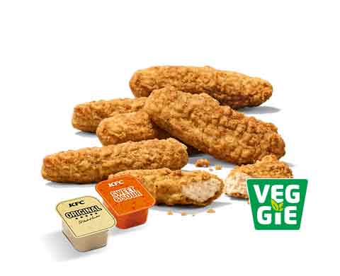 6 Veggie Tender mit 2 Dips