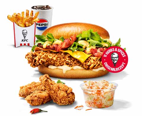 Cheese & Bacon Burger Box