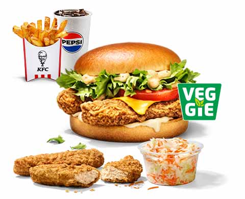 Colonel Veggie Burger Box