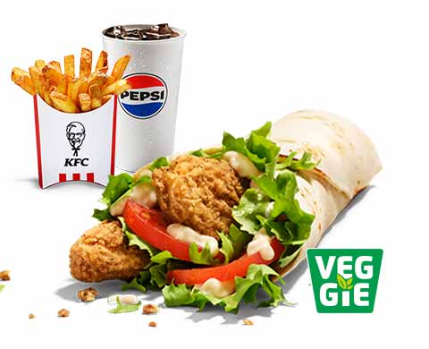 Crispy Veggie Twister Menü