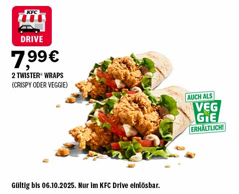 Drive Deal 2 (nur bei Bestellungen am Drive einlösbar)