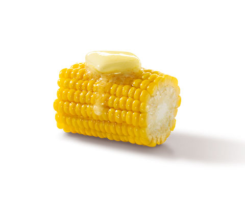 Halber Maiskolben mit Butter