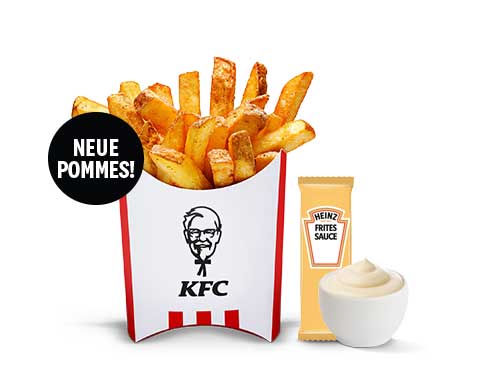 Pommes Frites groß mit Pommes-Frites-Sauce